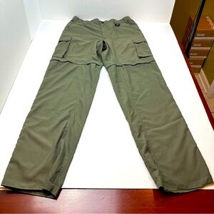 Boys Scouts of America Relaxed Convertible Pants Unhemmed Mens Size Medium Green